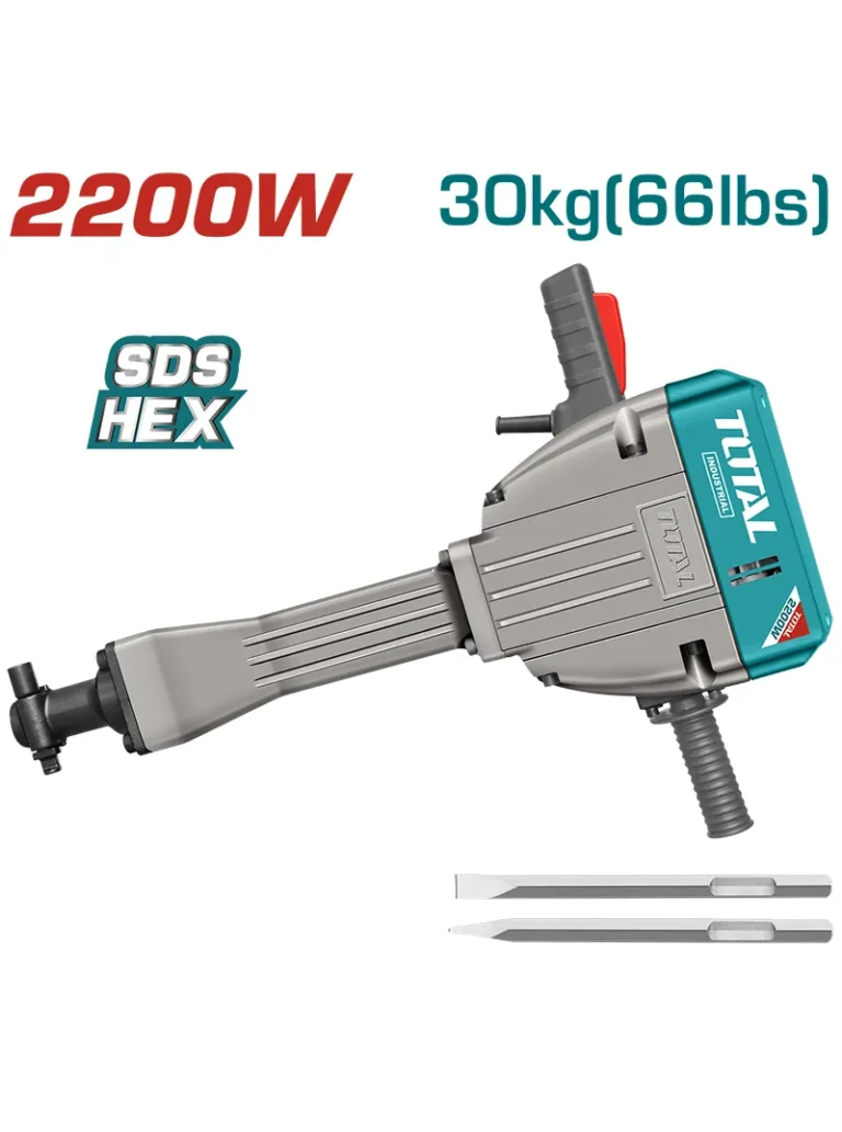 TALADRO DEMOLEDOR 2200W Y 75J 1.1/8" UTH220502 TOTAL TOOLS