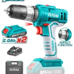 TALADRO INALÁMBRICO PERCUTOR 3/8" 2 PILAS 20V UTIDLI20012 TOTAL TOOLS