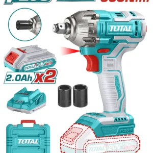 LLAVE DE IMPACTO INALÁMBRICA 20V 2PILAS 2AH DE 1/2" UTIWLI2038 TOTAL TOOLS