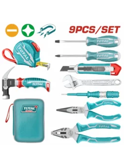 kit herramientas hogar total thkthp90097 9 piezas