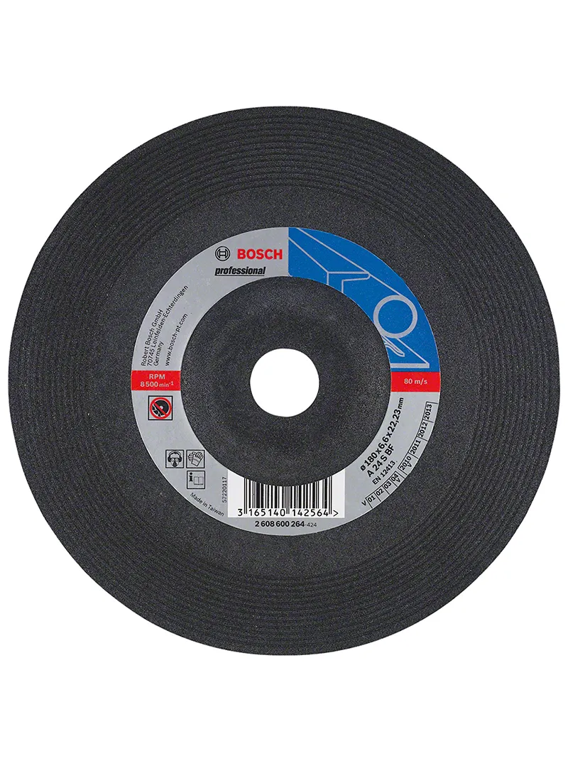 Disco abrasivo pulir metal T27 7" x 1/4" BOSCH disco abrasivo BOSCH tipo 27 de 7 pulgadas x 1-4 pulgada para pulido y desbaste de metal