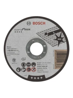 disco de corte extradelgado BOSCH tipo 1 de 4 1-2 pulgadas x 1.6 mm para acero inoxidable