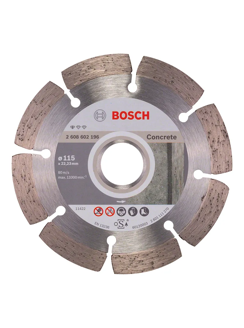 Disco diamantado profesional concreto 4 1/2" BOSCH disco diamantado BOSCH profesional de 4 1-2 pulgadas para corte de concreto
