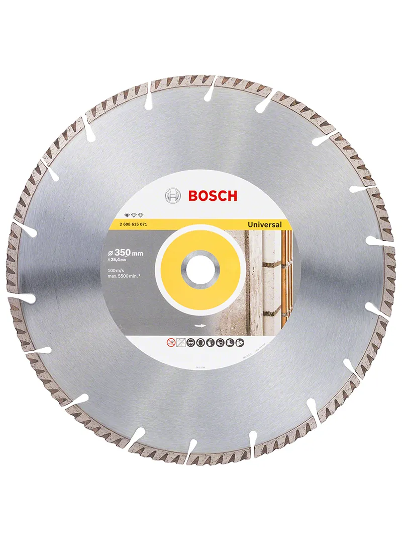 Disco diamantado profesional universal 14" BOSCH disco diamantado BOSCH profesional de 14 pulgadas para corte universal de materiales de construccion