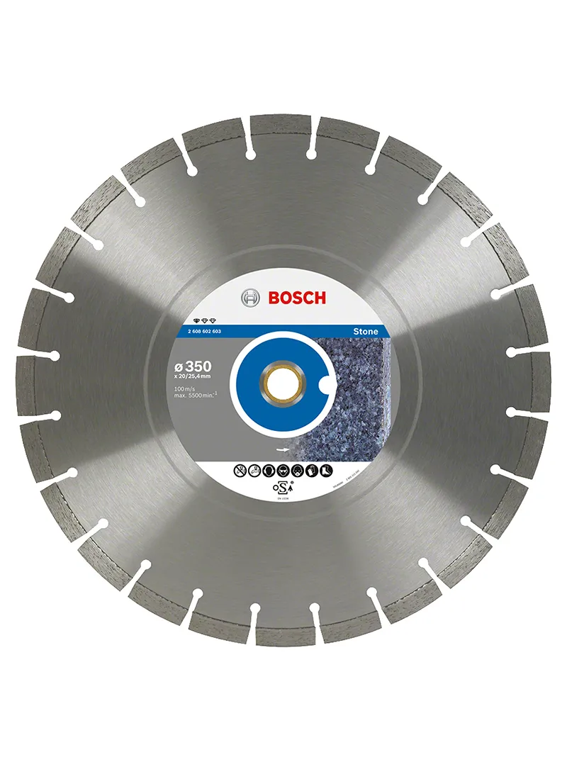 Disco diamantado roca natural 14" BOSCH disco diamantado BOSCH de 14 pulgadas para corte de roca natural y piedra