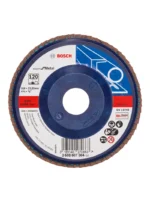 disco flap BOSCH de 4 1-2 pulgadas x 7-8 grano 120 con base plastica para acabado de metal