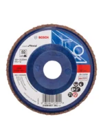 disco flap BOSCH de 4 1-2 pulgadas x 7-8 grano 40 con base plastica para desbaste de metal