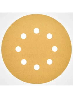 disco de lija BOSCH 6 pulgadas 8 huecos velcro grano 180 paquete por 5 unidades