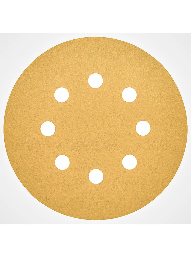 Disco lija 6" 8 huecos velcro G40 x 5 piezas BOSCH disco de lija BOSCH 6 pulgadas 8 huecos velcro grano 40 paquete por 5 unidades