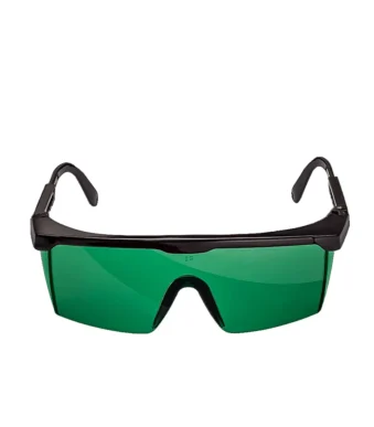 gafas de seguridad BOSCH con lente verde para proteccion en trabajos con laser