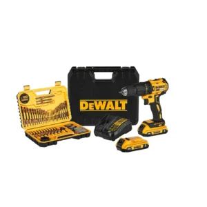 Taladro Percutor 1/2 Inalam 20v+set 100 Piezas Dewalt