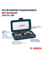 Set con 46 unidades para atornillar Bosch