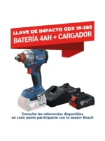 LLAVE IMPACTO GDX 18-285 + BATERÍA 4.0 AH + CARGADOR BOSCH