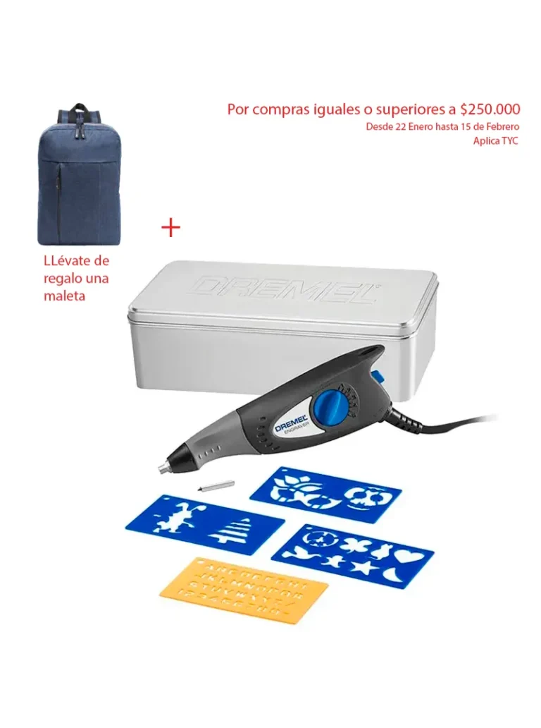 GRABADOR ELÉCTRICO DREMEL CAJA METAL DREMEL 290