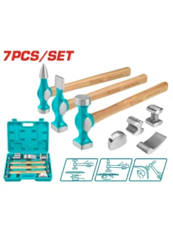Kit Juego Martillos 7 Piezas Tbafo712 Total