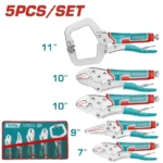 JUEGO DE ALICATES DE PRESION 5 PIEZAS TOS23091 TOTAL