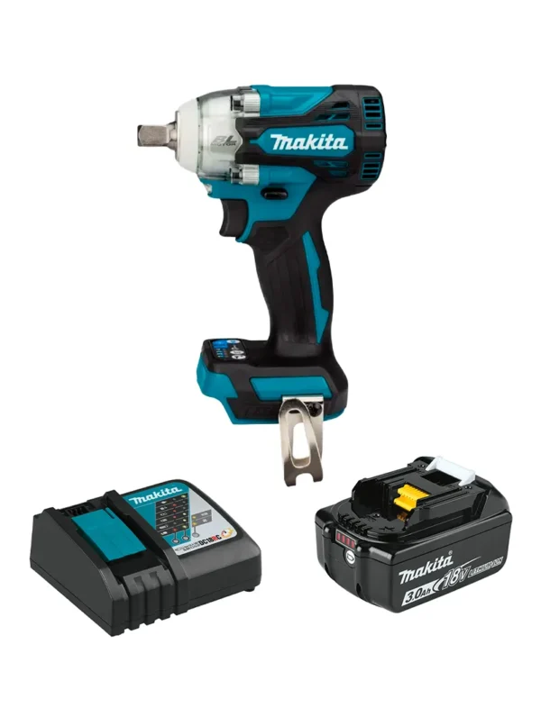 COMBO LLAVE DE IMPACTO INALÁMBRICA DTW301Z 1/2" + PILA 3.0AH + CARGADOR MAKITA