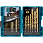 BROCAS HSS TITANIO 116 a 12 JUEGO 18 PIEZAS D-70471 MAKITA