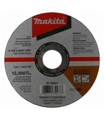 DISCO ABRASIVO DE CORTE INOXIDABLE TIPO 1 4.12 X 1mm E-17142 MAKITA