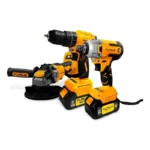 LLAVE IMPACTO 213B + TALADRO 2113 + PULIDORA FAG20B + 2 BATERÍAS 4AH + CARGADOR FURIUS FB213KIT