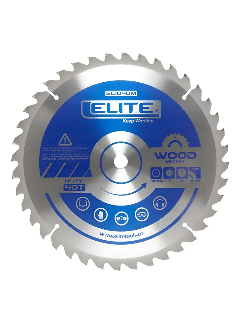 SIERRA CIRCULAR DE TUNGSTENO PARA MADERA 10 x 40 dts x 58 ELITE SC1040M SIERRA CIRCULAR DE TUNGSTENO PARA MADERA 10 x 40 dts x 58 ELITE SC1040M