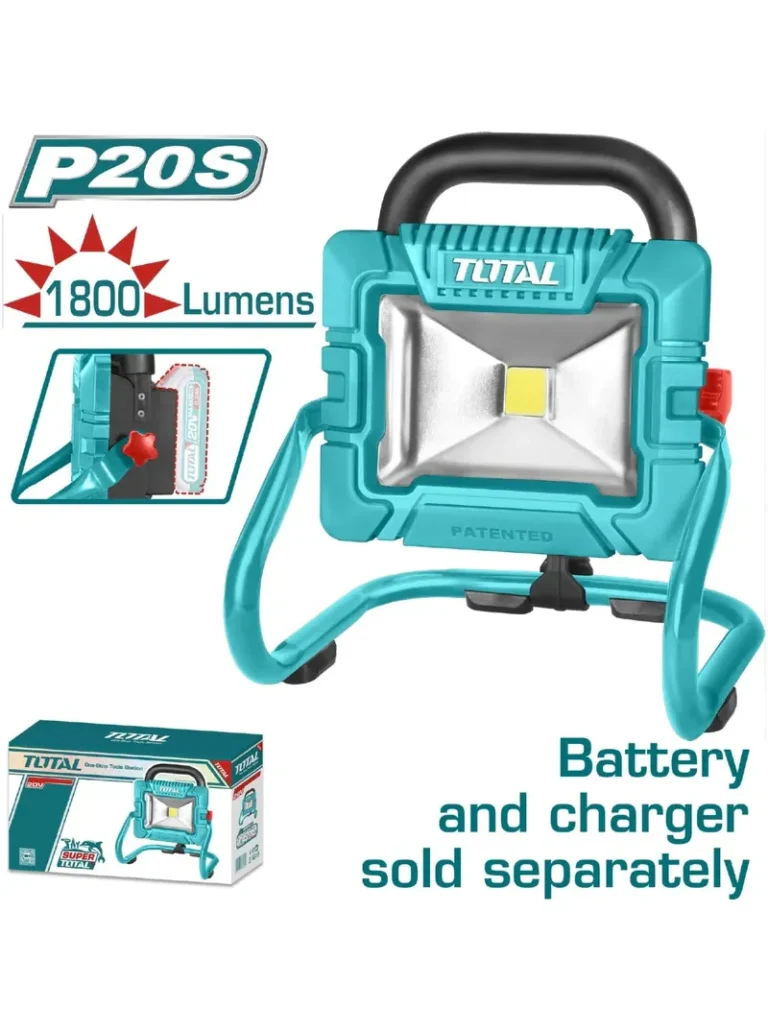 LÁMPARA INALÁMBRICA LED 1800 LÚMENES 20V TWLI2025 TOTAL TOOLS