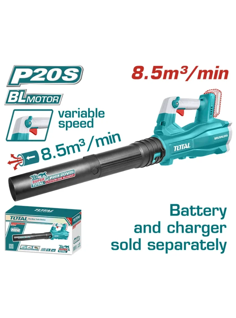 SOPLADOR INALÁMBRICO DE 20V TABLI20428 TOTAL TOOLS