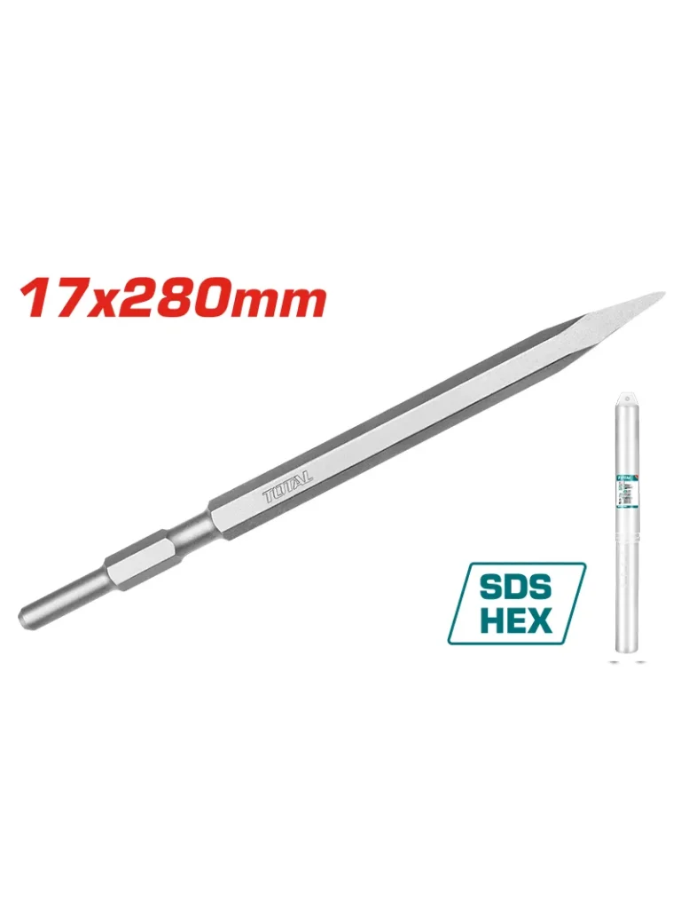 CINCEL HEXAGONAL AGUDO DE 17 X 280mm TAC153171 TOTAL TOOLS