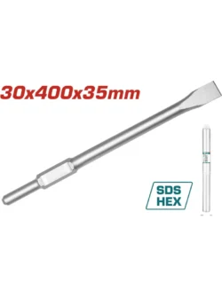 CINCEL HEXAGONAL PLANO PARA DEMOLEDOR TH220502 TOTAL TOOLS TAC153428112