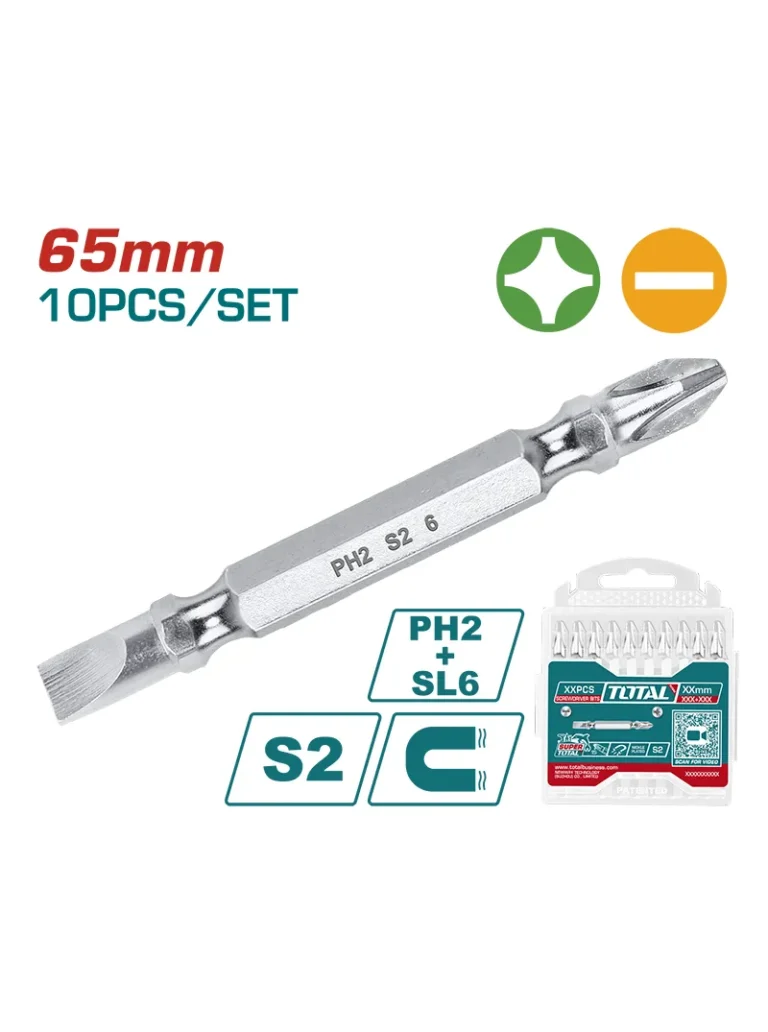 SET PUNTAS ESTRELLA Y PALA DE 2 X 2 1/2" TAC16HL133 TOTAL
