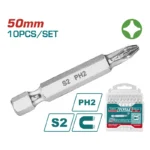 PUNTAS ESTRELLA PARA ATORNILLAR NO. 2 X 2" TAC16PH223 TOTAL