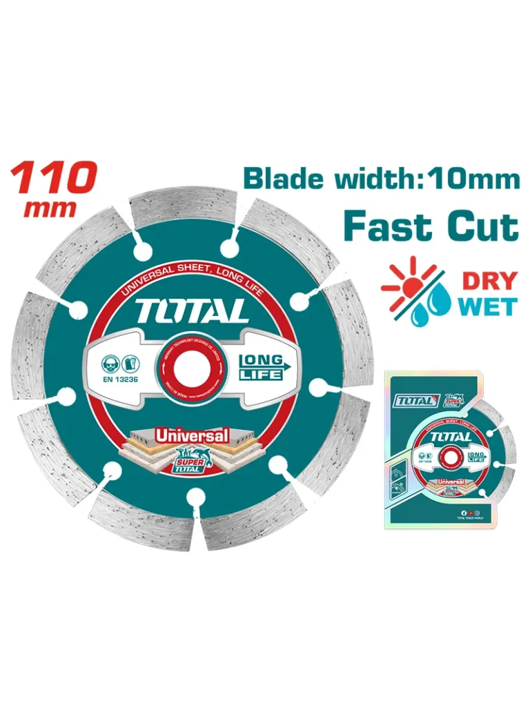 DISCO DIAMANTADO SEGMENTADO 4.3/8" TAC2111103 TOTAL TOOLS