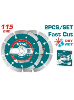 Set de discos diamantados segmentados 4.1/2" TAC21111532 Total