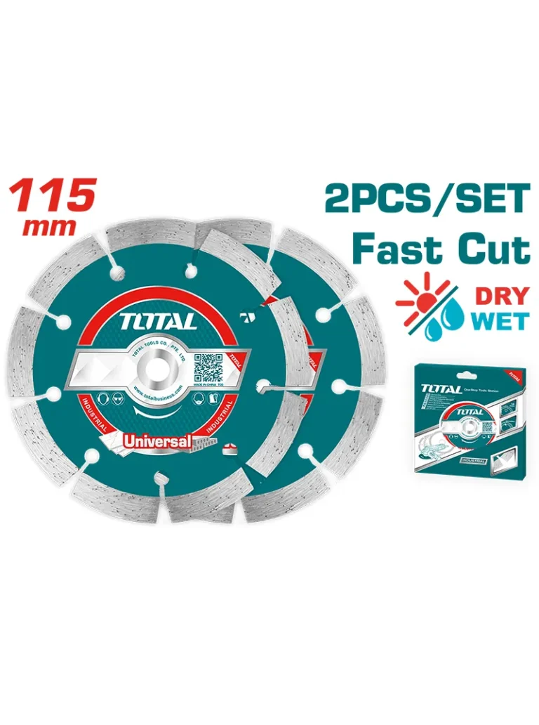 Set de discos diamantados segmentados 4.1/2" TAC21111532 Total