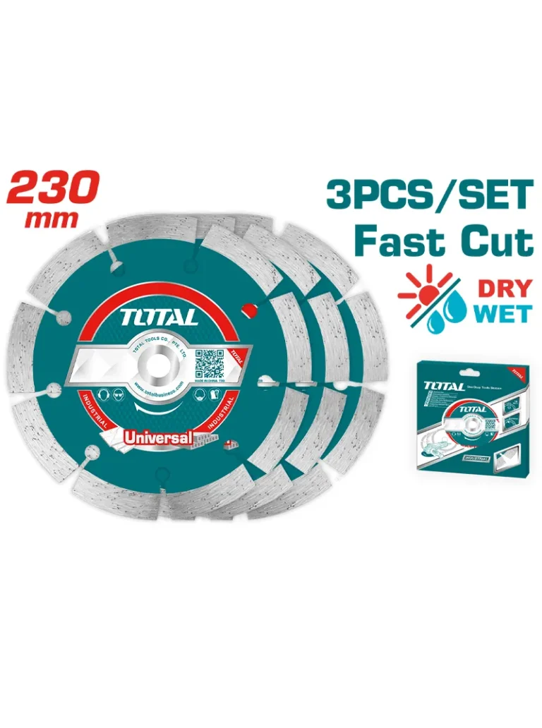 DISCO DIAMANTADO SEGMENTADO MULTIROPOSITO 9" TAC2112303 TOTAL TOOLS