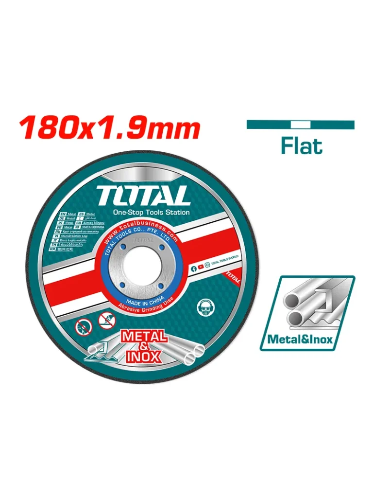 DISCO ABRASIVO CORTE INOXIDABLE 7" X 5/64" TAC2211803 TOTAL