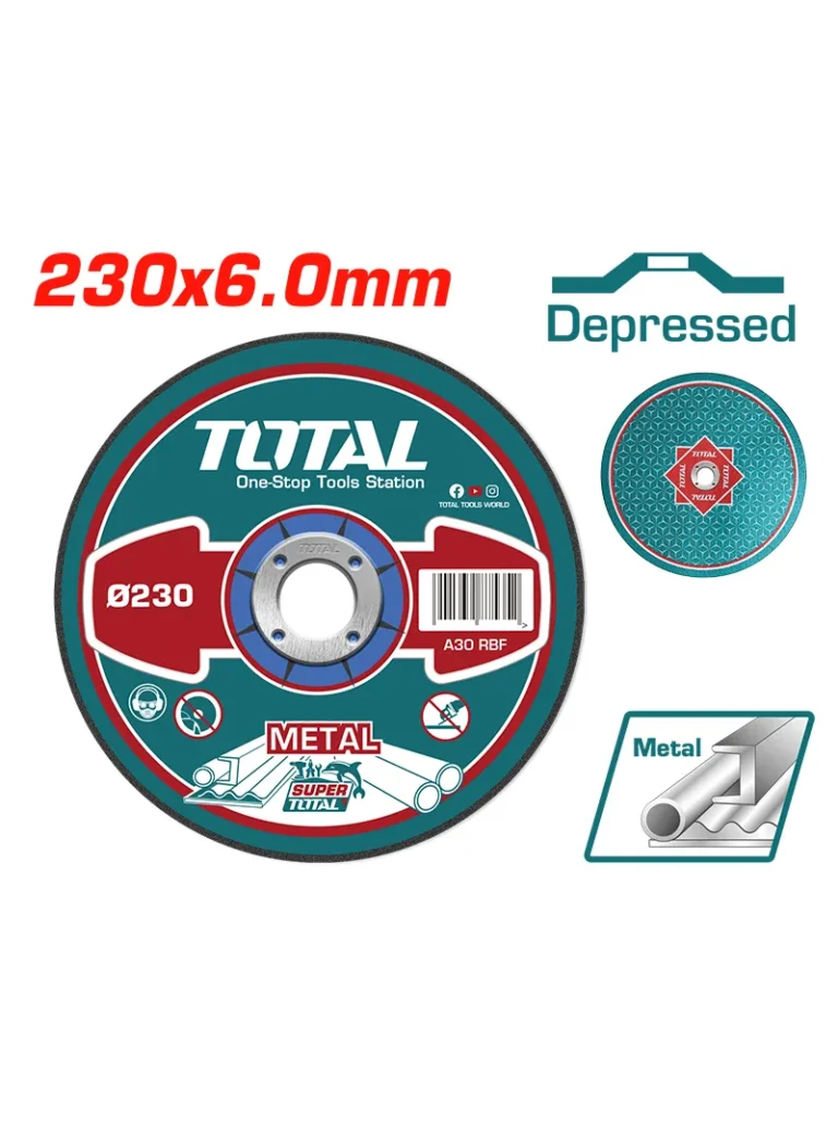DISCO ABRASIVO DE DESBASTE 9" X 1/4" TAC2232301 TOTAL TOOLS