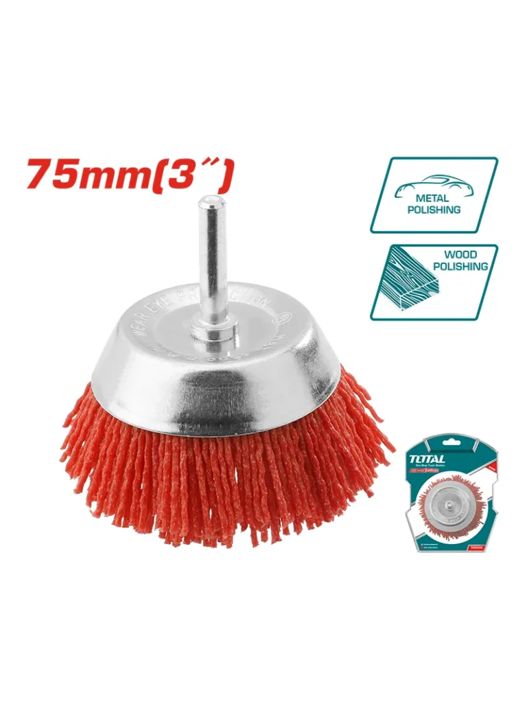 GRATA NYLON DE 3" 1/4" PARA TALADRO TAC33035 TOTAL TOOLS