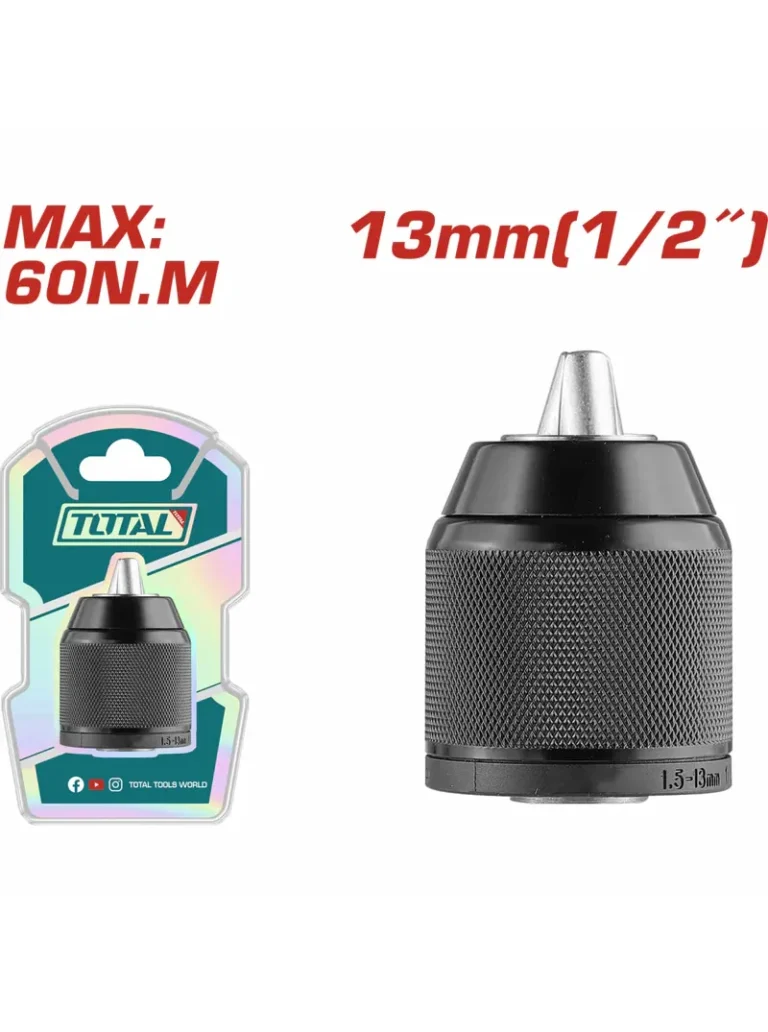 Mandril para taladro de 1/2" X 1/2" TAC4513201 Total Tools
