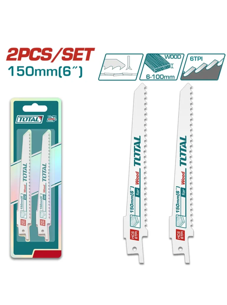 Sierras para sierra sable x 2 Piezas TAC52644D Total Tools