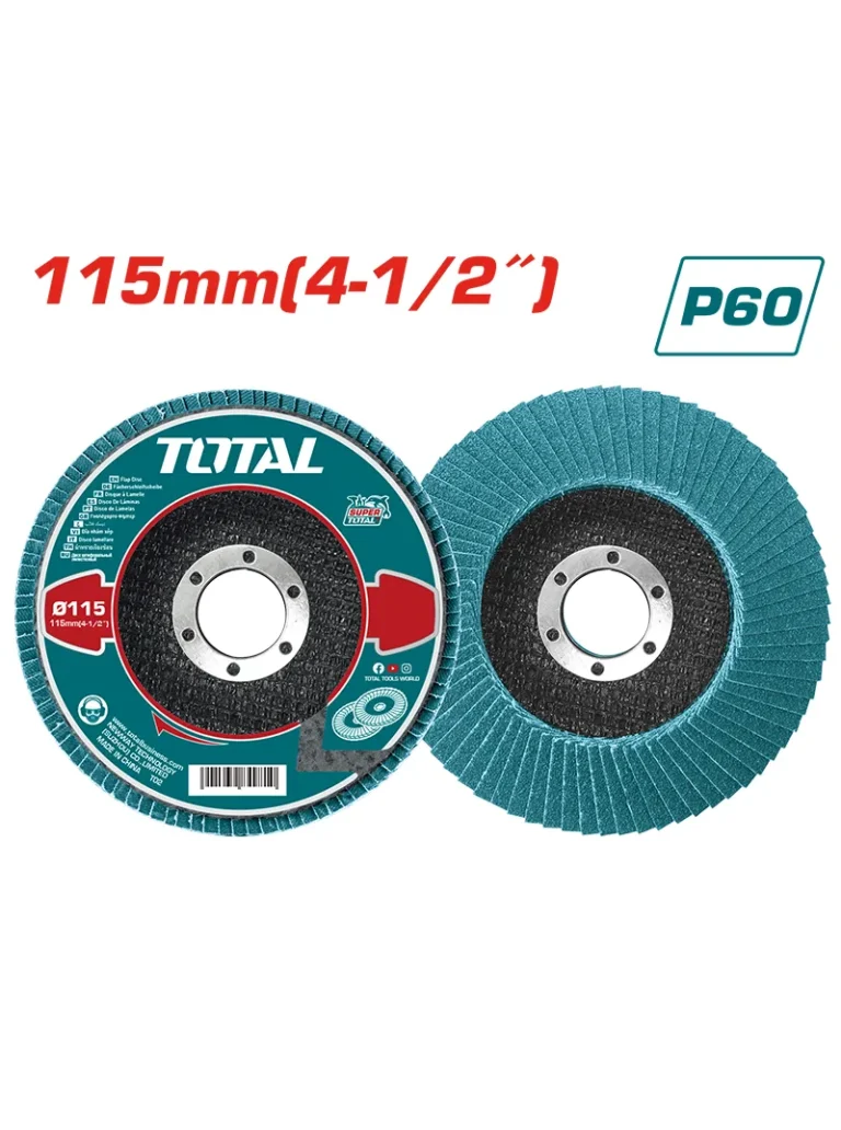 DISCO FLAP DE 4.1/2" X 7/8" EN ZIRCONIO TAC641152 TOTAL