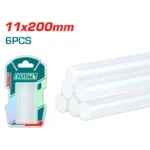 SET 6 SILICONAS EN BARRA DE 20 CM TACGT2061 TOTAL TOOLS