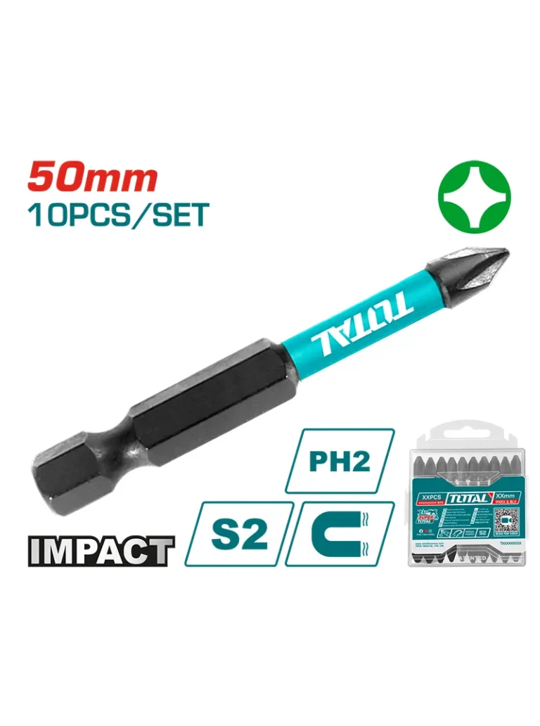 SET PUNTAS ESTRELLA DOBLE NO. 2 X 2" TAC16PH233 TOTAL TOOLS