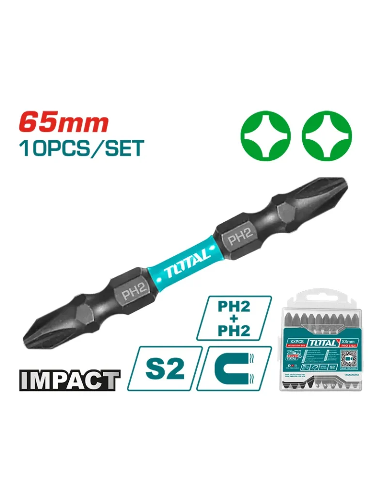 Juego de puntas estrella de impacto 2 X 2 X 2.1/2" TACIM16PH233 Total