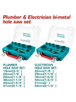 Set sierras copa bimetálica 3/4" A 2-1/2" TACSH0021 Total