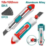 NAVAJA BISTURÍ CON 6 CUCHILLAS 18mm TG5121806 TOTAL TOOLS