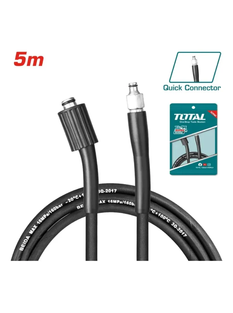 MANGUERA PARA HIDROLAVADORA DE 5 METROS TGTHPH526 TOTAL TOOLS