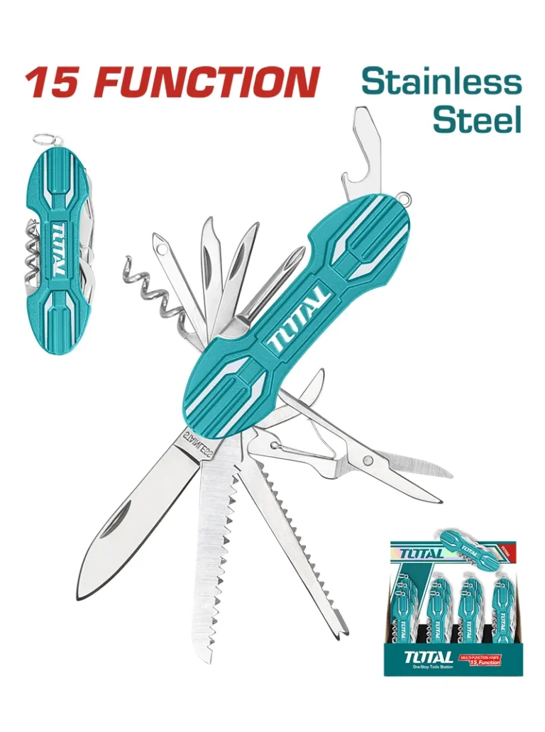 NAVAJA DE BOLSILLO 15 FUNCIONES EN 1 THMFK0156 TOTAL TOOLS