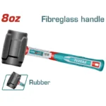 MARTILLO DE CAUCHO 8 OZ MANGO DE FIBRA THRUH6808 TOTAL TOOLS