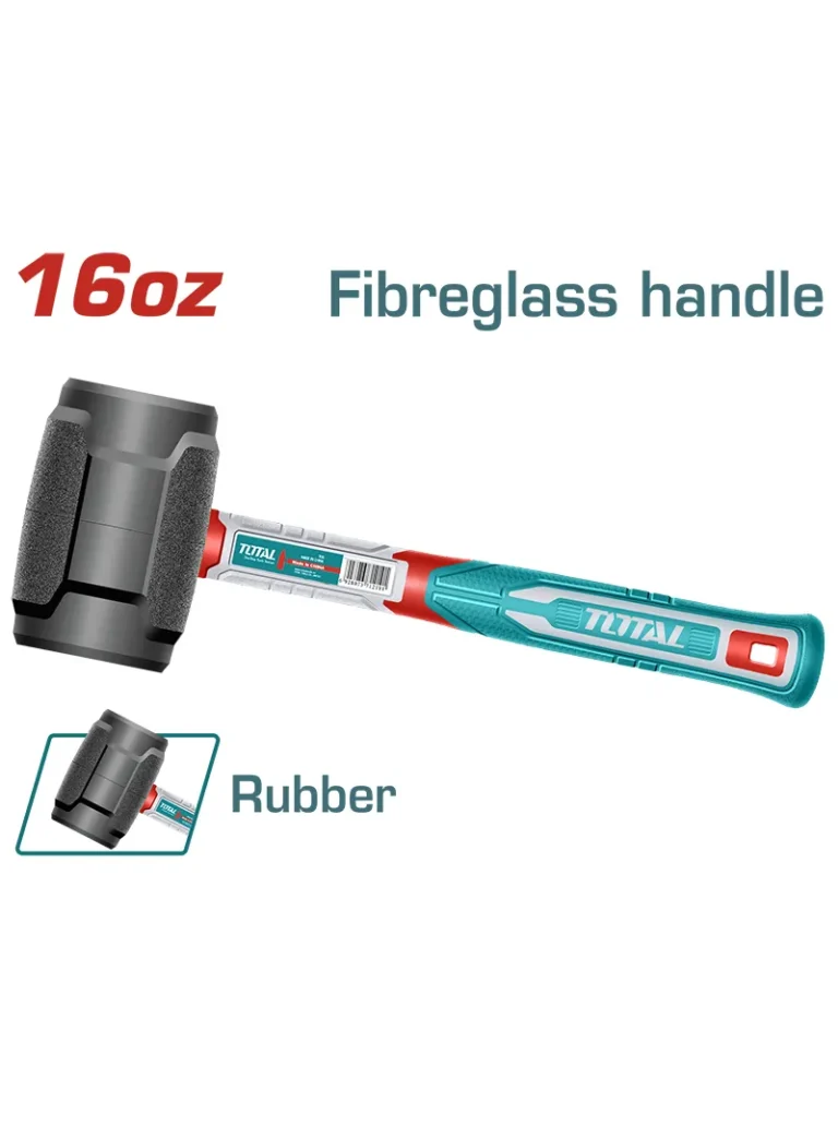 MARTILLO CAUCHO MANGO FIBRA THRUH6816 TOTAL TOOLS